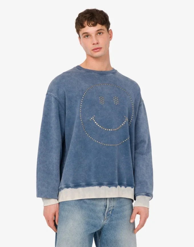 Sweatshirt i ekologisk bomull Smiley®