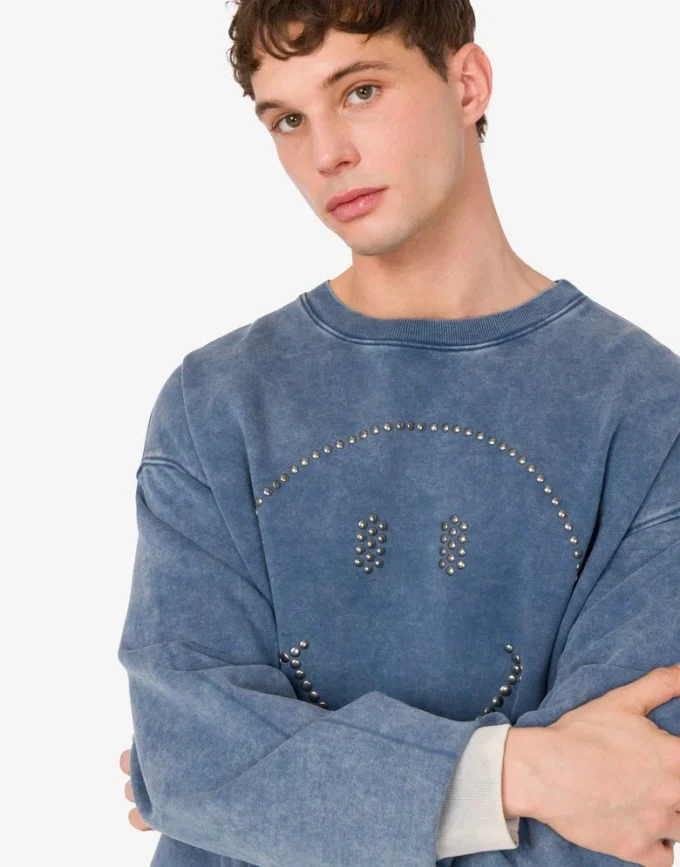 Sweatshirt i ekologisk bomull Smiley®