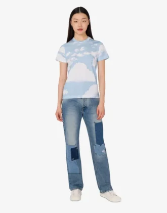 T-shirt i ekologisk bomullsjersey Arkivmoln