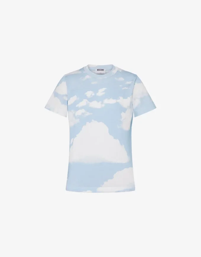 T-shirt i ekologisk bomullsjersey Arkivmoln