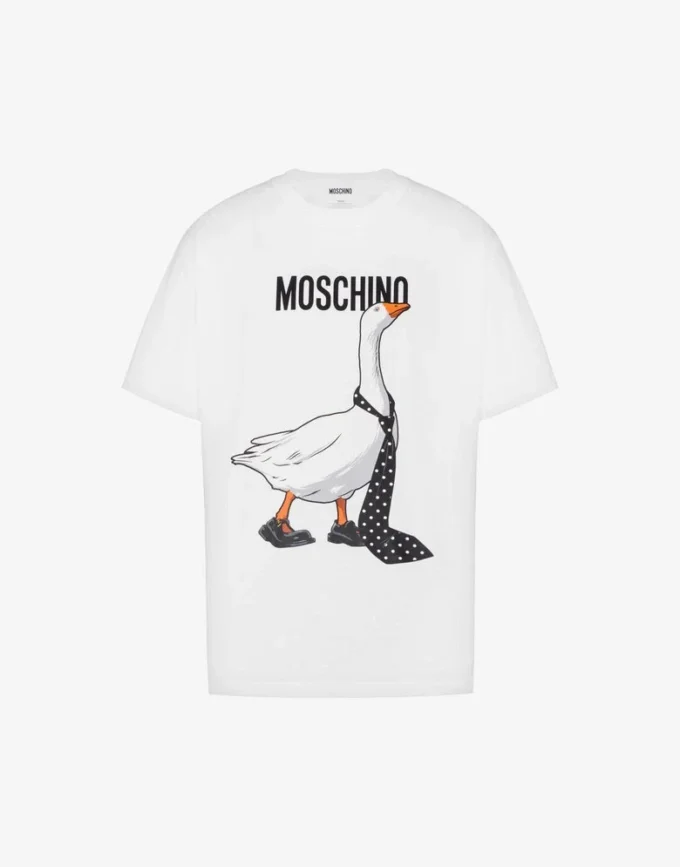 T-shirt i ekologisk bomullsjersey från Goose