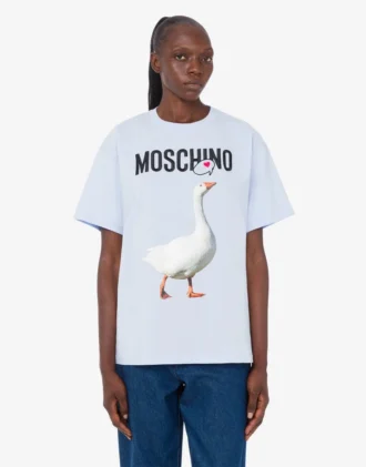 T-shirt i ekologisk bomullsjersey från Goose