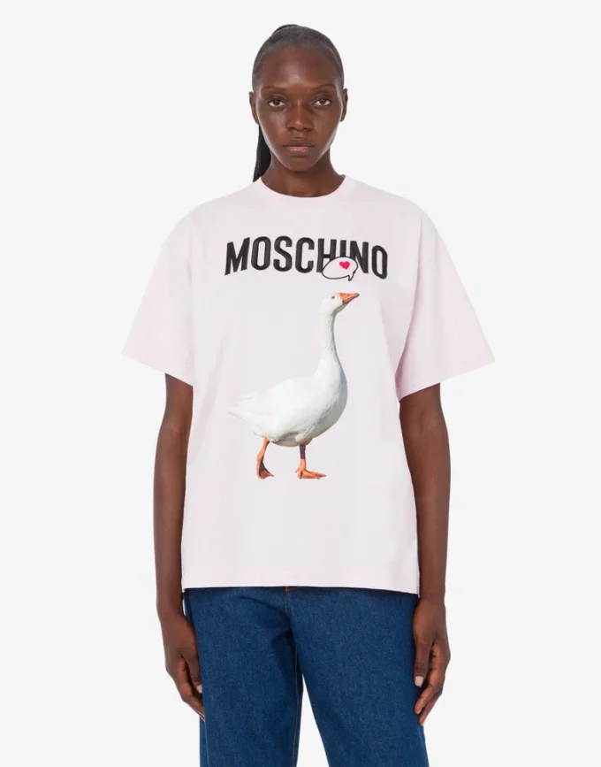 T-shirt i ekologisk bomullsjersey från Goose