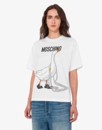 T-shirt i ekologisk bomullsjersey från Goose