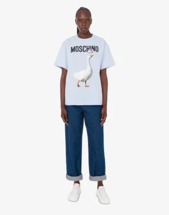 T-shirt i ekologisk bomullsjersey från Goose