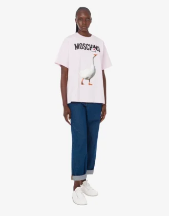 T-shirt i ekologisk bomullsjersey från Goose