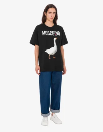 T-shirt i ekologisk bomullsjersey från Goose