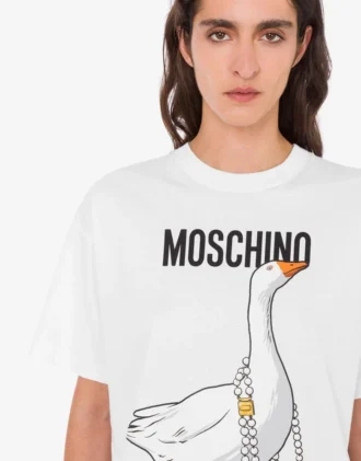 T-shirt i ekologisk bomullsjersey från Goose