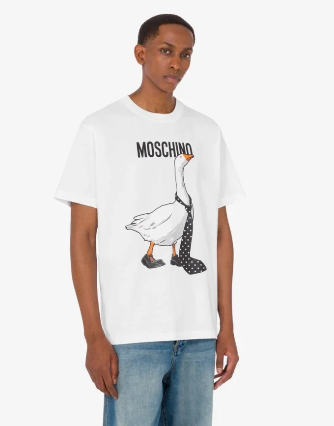 T-shirt i ekologisk bomullsjersey från Goose