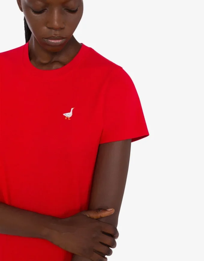 T-shirt i ekologisk bomullsjersey från Goose