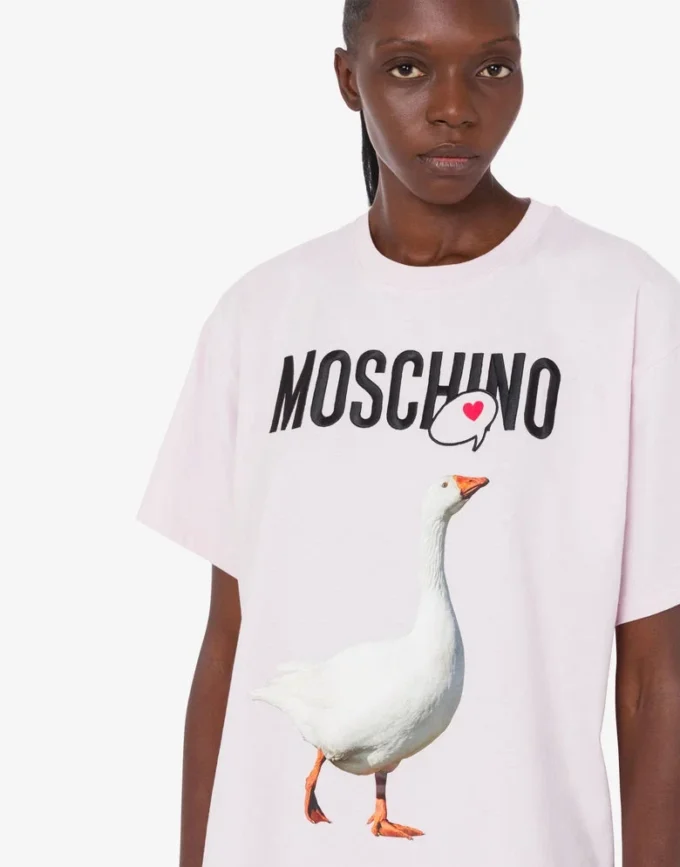 T-shirt i ekologisk bomullsjersey från Goose