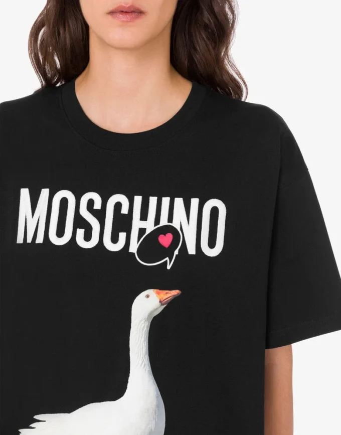 T-shirt i ekologisk bomullsjersey från Goose
