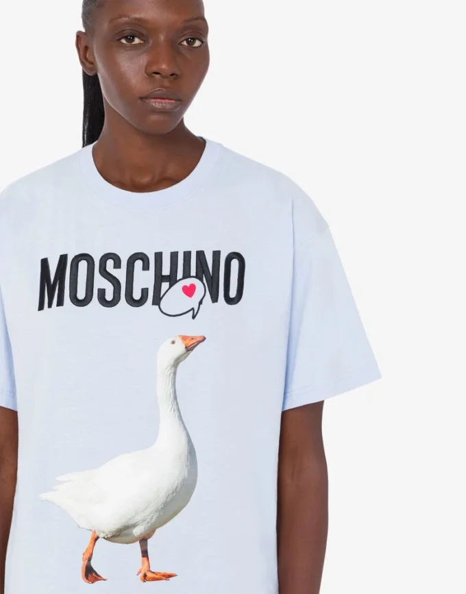 T-shirt i ekologisk bomullsjersey från Goose