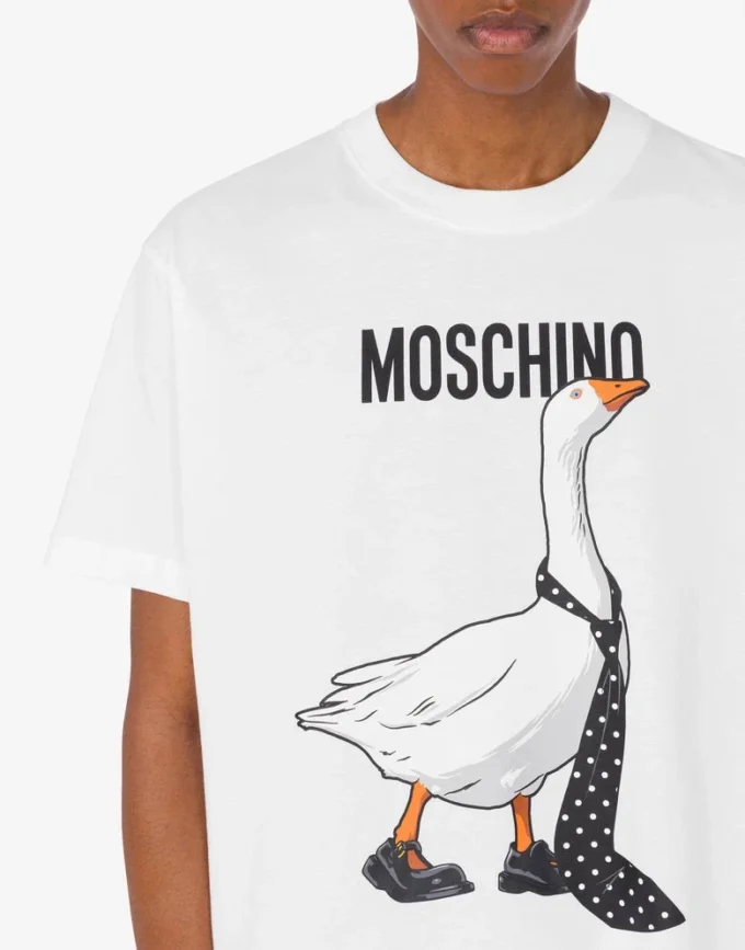 T-shirt i ekologisk bomullsjersey från Goose