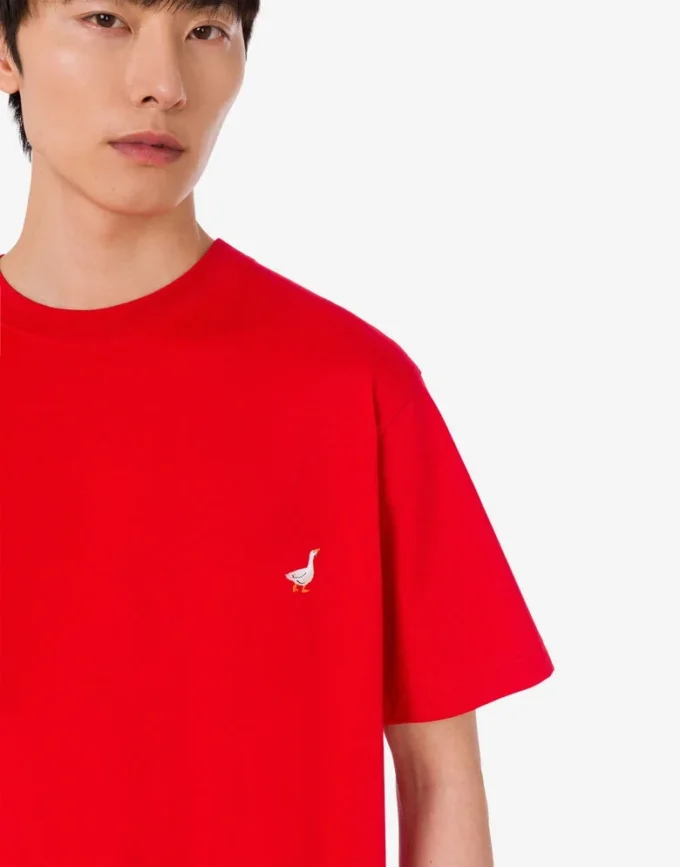 T-shirt i ekologisk bomullsjersey från Goose