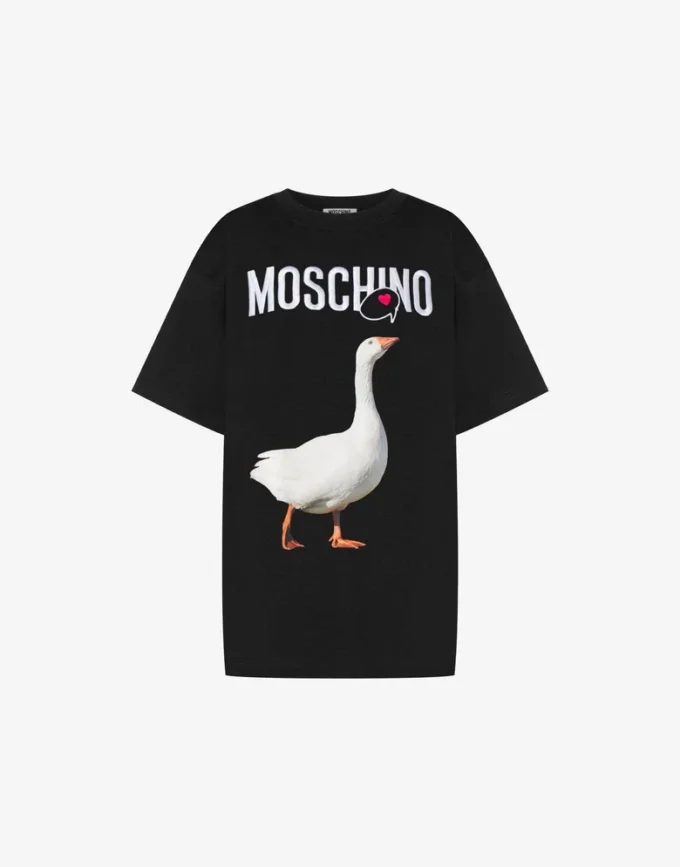 T-shirt i ekologisk bomullsjersey från Goose