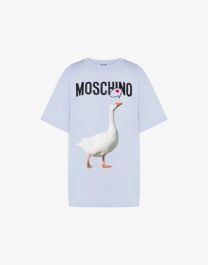 T-shirt i ekologisk bomullsjersey från Goose