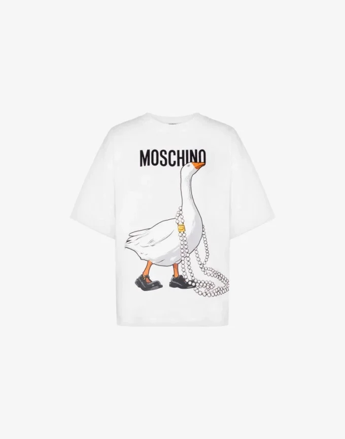 T-shirt i ekologisk bomullsjersey från Goose