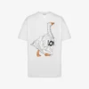 T-shirt i ekologisk bomullsjersey Goose