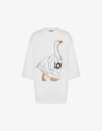 T-shirt i ekologisk bomullsjersey Goose