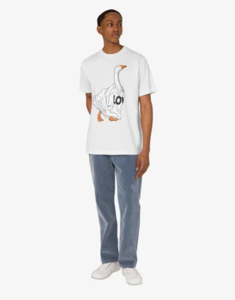 T-shirt i ekologisk bomullsjersey Goose