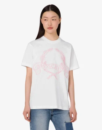 T-shirt i ekologisk bomullsjersey Laurel Crown