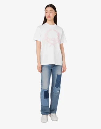 T-shirt i ekologisk bomullsjersey Laurel Crown