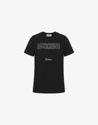 T-shirt i ekologisk bomullsjersey med dekoration