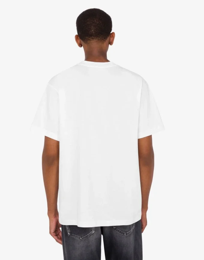 T-shirt i ekologisk bomullsjersey Moschino Teddy Bear