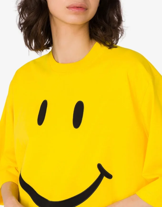 T-shirt i ekologisk bomullsjersey Smiley® T-shirt i ekologisk bomullsjersey Smiley®