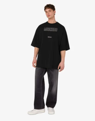 T-shirt i ekologisk jersey med dekoration