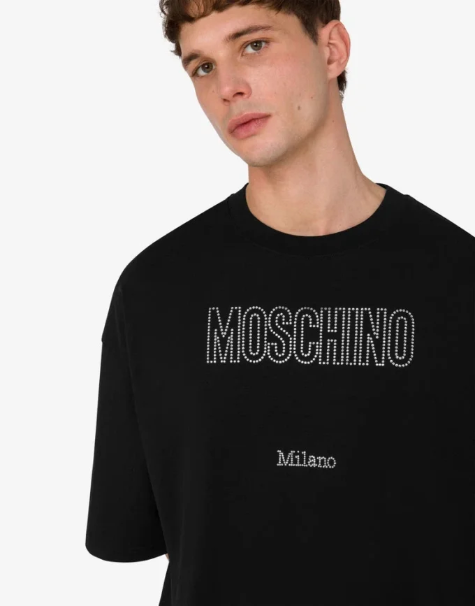 T-shirt i ekologisk jersey med dekoration