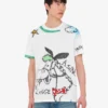 T-shirt i tryckt ekologisk bomullsjersey