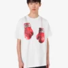 T-shirt i tryckt ekologisk bomullsjersey