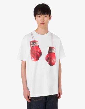 T-shirt i tryckt ekologisk bomullsjersey