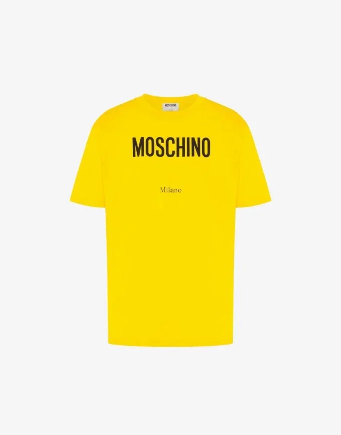 T-shirt i tryckt ekologisk bomullsjersey