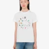 T-shirt i tryckt ekologisk bomullsjersey