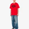 T-shirt i tryckt ekologisk bomullsjersey