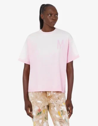 T-shirt i tryckt ekologisk bomullsjersey