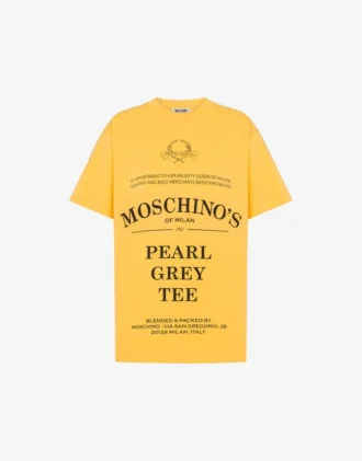 T-shirt i tryckt ekologisk bomullsjersey