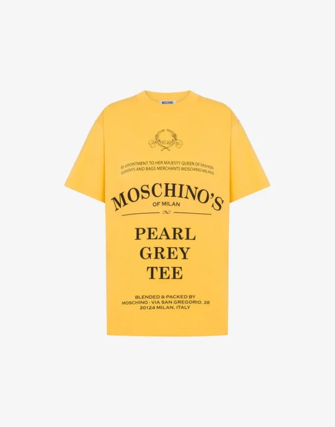 T-shirt i tryckt ekologisk bomullsjersey