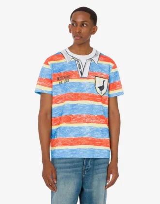 T-shirt i tryckt ekologisk bomullsjersey