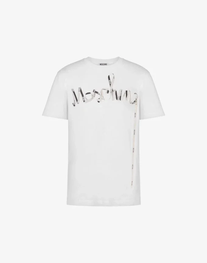 T-shirt i tryckt ekologisk bomullsjersey