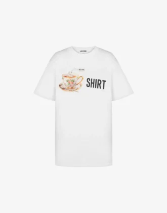 T-shirt i tryckt ekologisk bomullsjersey