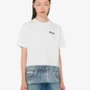 T-shirt i tryckt ekologisk bomullsjersey