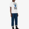 T-shirt i tryckt ekologisk bomullsjersey