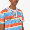 T-shirt i tryckt ekologisk bomullsjersey