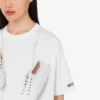 T-shirt i tryckt ekologisk bomullsjersey