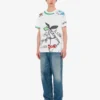 T-shirt i tryckt ekologisk bomullsjersey