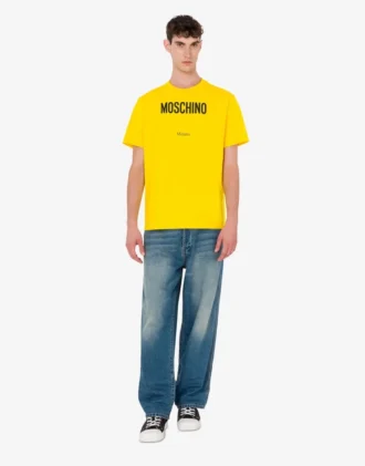 T-shirt i tryckt ekologisk bomullsjersey